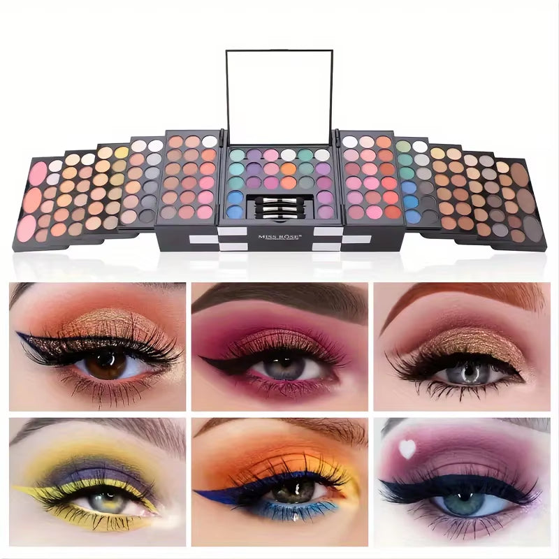 142-Color Eye Shadow, 3-Color Blush, 3-Color Eyebrow Powder Makeup Set, Makeup Artist'S Special Makeup