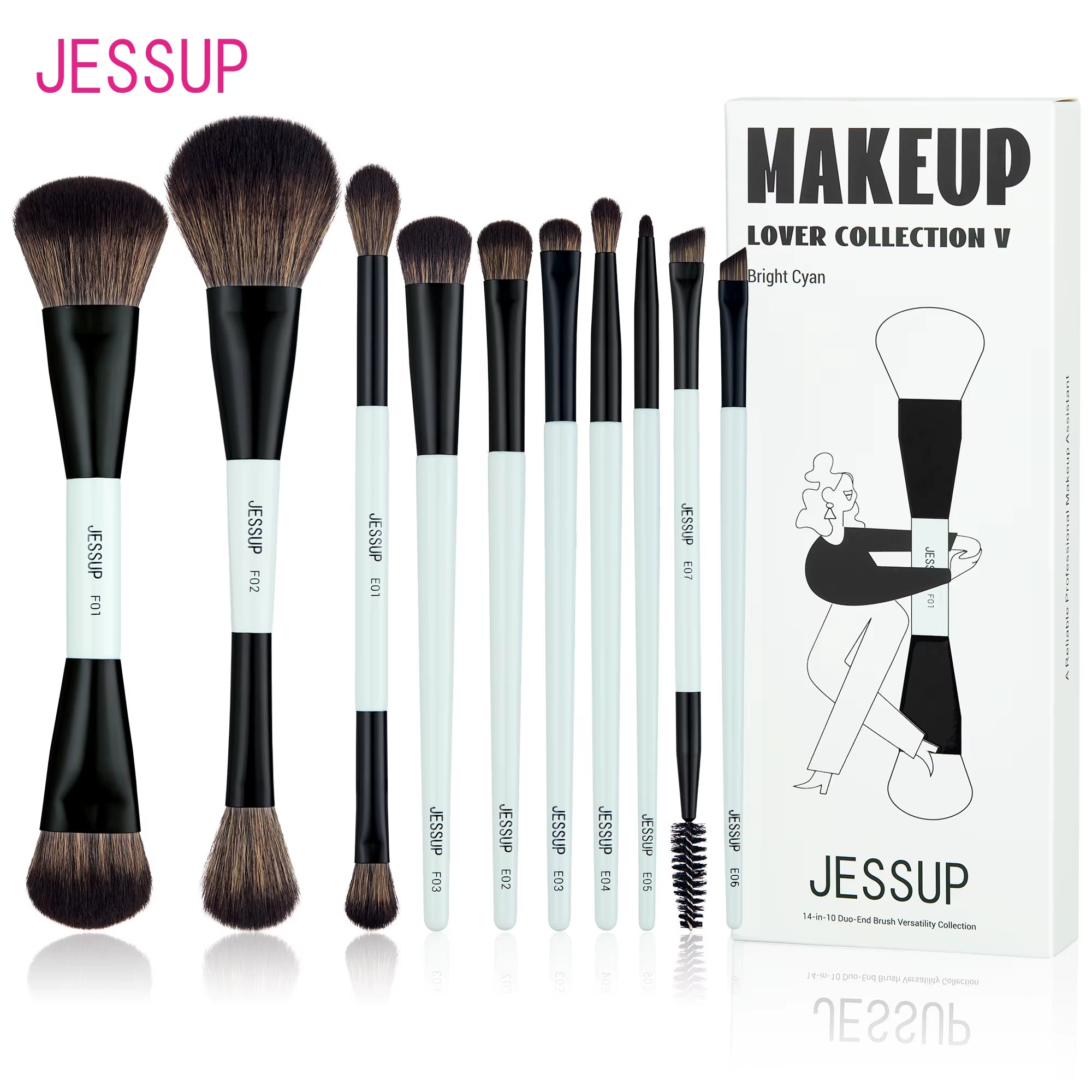 Makeup Brushes Set 4/6/7/10/14/15Pcs Foundation Makeup Brush,Face Eyeshadow Blending Highlighting Concealer,Luxury Purple