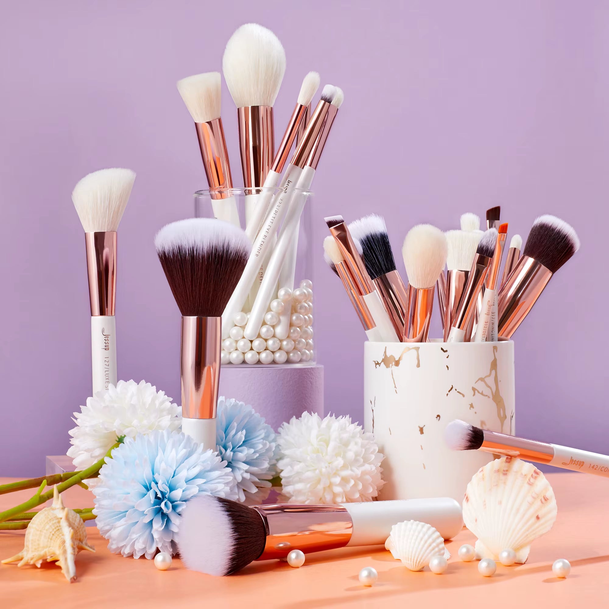 Professional Makeup Brushes Set,25Pcs Makeup Brush Foundation Powder Eyeshadow Liner Highlighter Make up Tools Kit T215