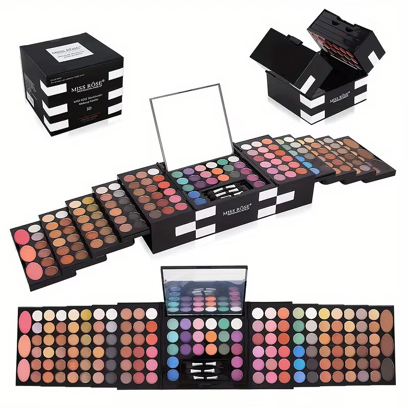 142-Color Eye Shadow, 3-Color Blush, 3-Color Eyebrow Powder Makeup Set, Makeup Artist'S Special Makeup