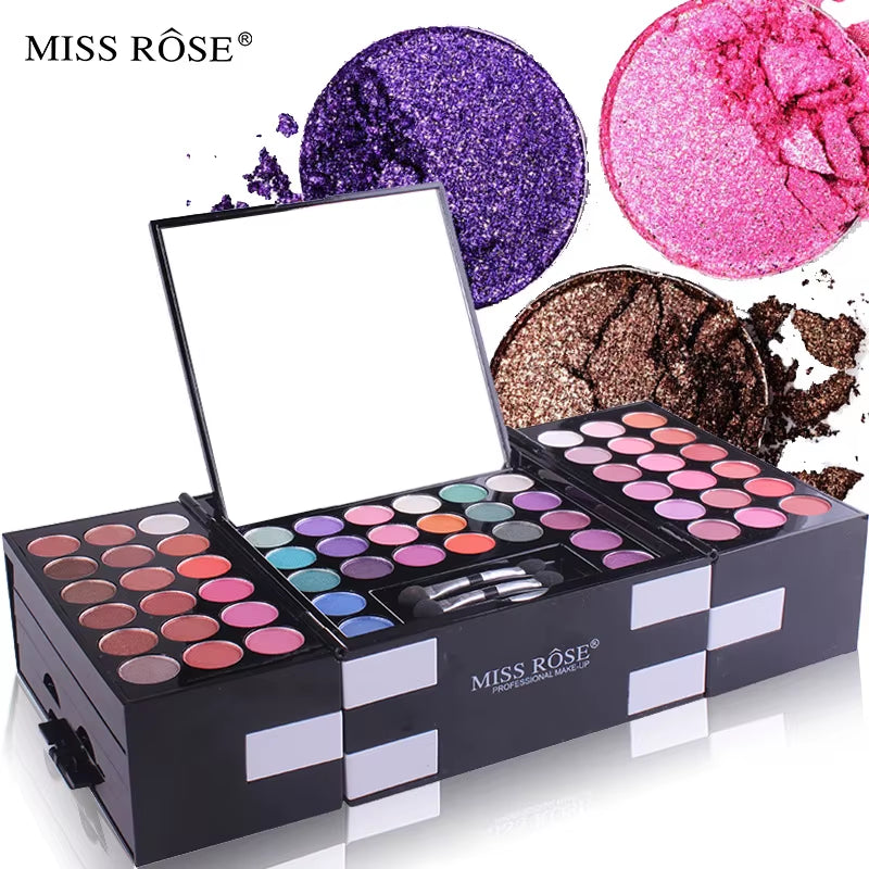 142-Color Eye Shadow, 3-Color Blush, 3-Color Eyebrow Powder Makeup Set, Makeup Artist'S Special Makeup